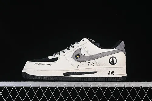 All Categories Nk Air Force 1 Air Force Series Nk Air Force 1 Low Air Force Low Nike Air Force 1'07 Low G-Dragon Co-branded Daisy Beige Black Gray Air Force 1 Low-top Casual Sneakers QW5606-265